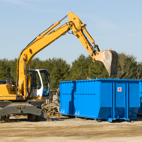 are there any restrictions on where a residential dumpster can be placed in Amoret MO